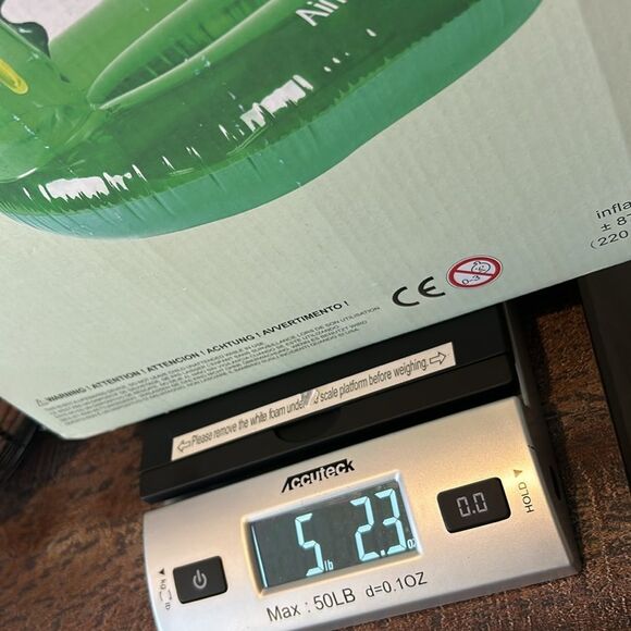 Air My Fun Giant Green Inflatable Crocodile Ride-on Float 7.2 Ft - Picture 6 of 6